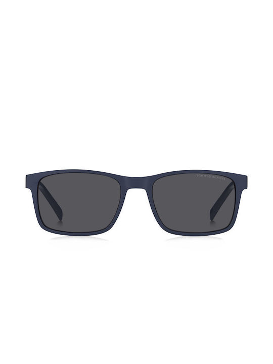 Tommy Hilfiger Men's Sunglasses with Navy Blue Plastic Frame and Gray Lens TH2089/S FLL/IR