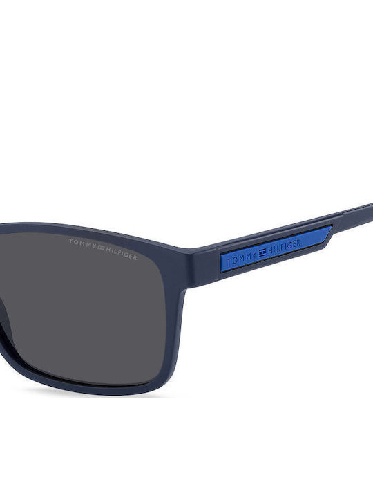 Tommy Hilfiger Men's Sunglasses with Navy Blue Plastic Frame and Gray Lens TH2089/S FLL/IR