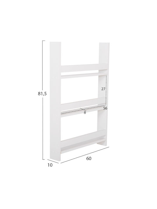 Shelf Wall Sani White 60x10x90cm