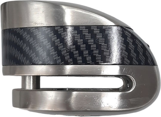 Zovii Motorcycle Disc Brake Lock with Alarm & 10mm Pin in Silver