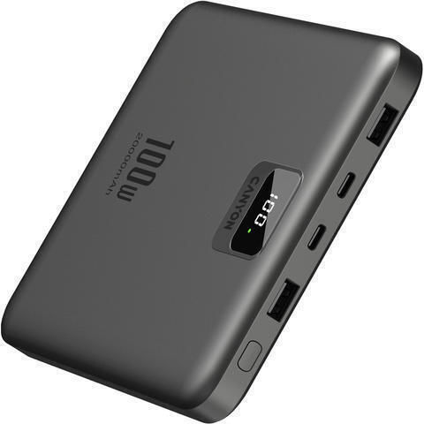 Canyon PB-2008 Power Bank 20000mAh 100W mit 2 USB-A Anschlüssen und 2 USB-C Anschlüssen Gray
