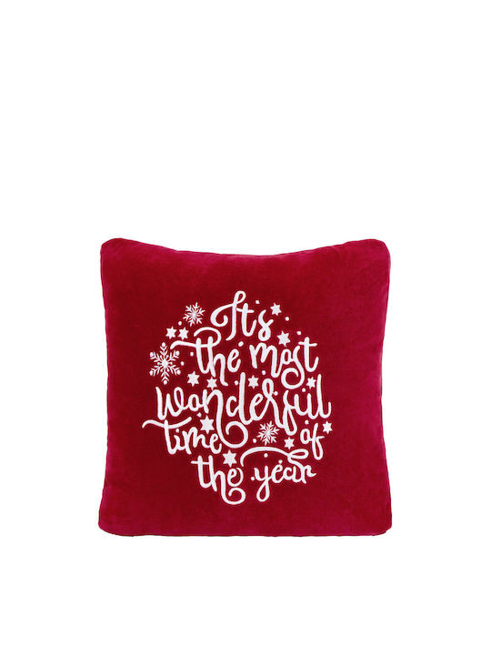 Nima Christmas Decorative Pillow Square Red 45x45pcs