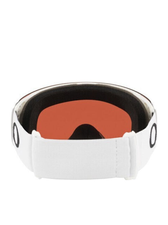 Oakley Flight Deck Маска за Ски и Сноуборд за Възрастни Бяла с Кафяви Стъкла