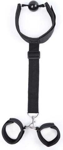Naughty Toys Neoprene Gag Hand Cuffs