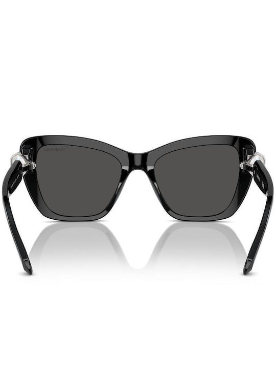 Swarovski Feminini Ochelari de soare cu Negru Cadru și Negru Lentilă SK6018 100187