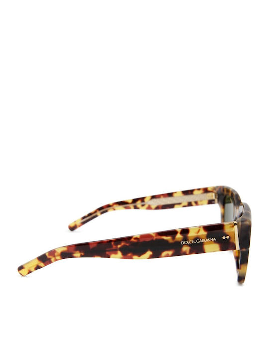 Dolce & Gabbana Women's Sunglasses with Brown Tartaruga Horn-Rimmed Frame and Brown Lenses DG4413 3375/52