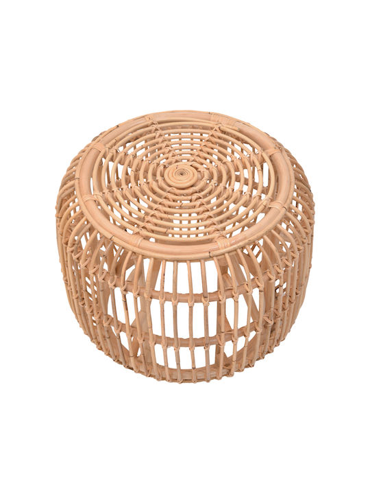 Rattan Garden Stool Rajesty Natural Shade 60x60x46cm Rattan Garden Stool Rajesty Natural Shade 60x60x46cm