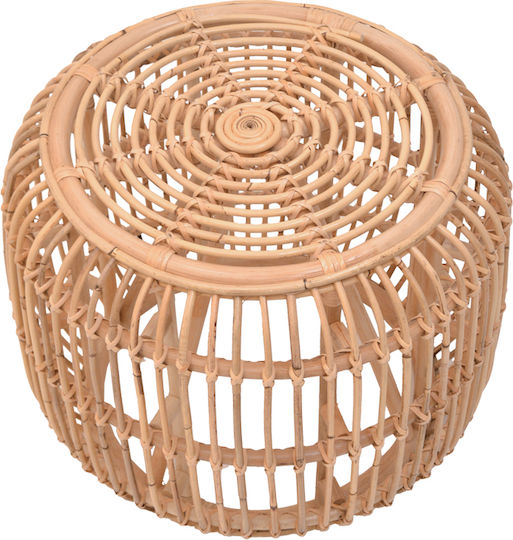 Σκαμπό Rattan Rajesty Φυσική Απόχρωση 60x60x46cm Σκαμπό Rattan Rajesty Φυσική Απόχρωση 60x60x46cm