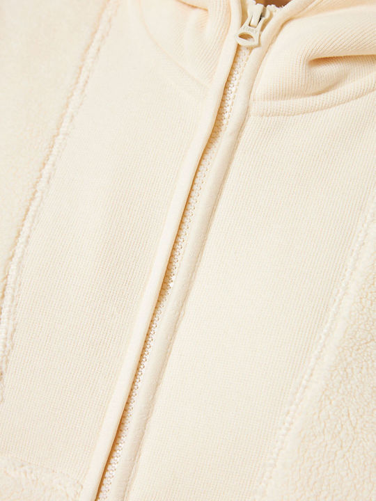 Κοντό Γυναικείο Μπουφάν για Χειμώνα Off White