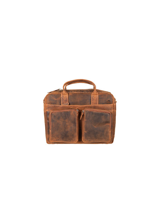 Leather Creations XK Leather Men's Bag Handbag Tabac Brown