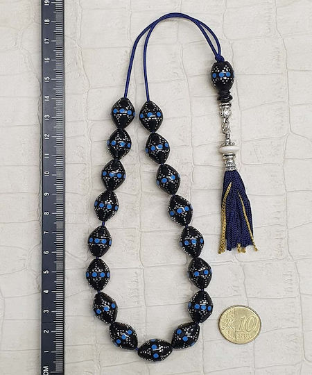 Roloi Komboloi Ebony Worry Beads Multicolour 34cm