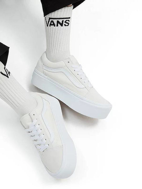 Vans Old Skool Stackform Flatforms Sneakers White