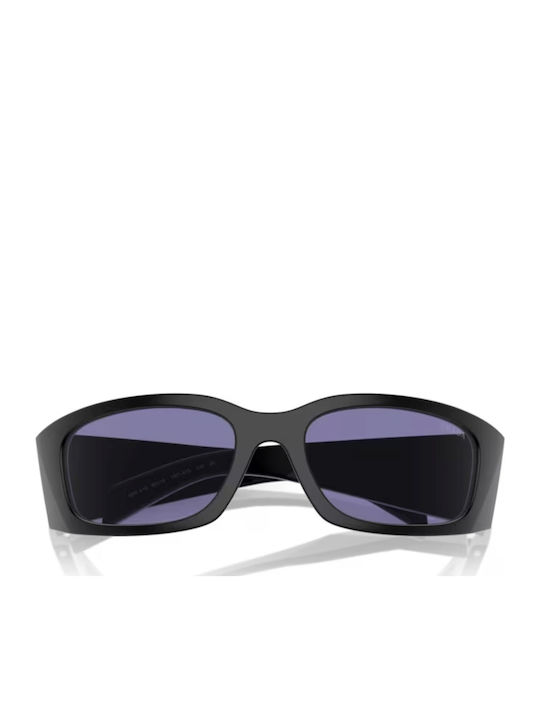 Prada Women's Sunglasses with Black Plastic Frame and Purple Lens PRA19S 1BO40G