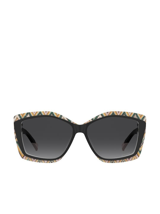 Missoni Women's Sunglasses with Multicolour Tartaruga Plastic Frame and Black Gradient Lens MIS 0187/G/S OHC/9O