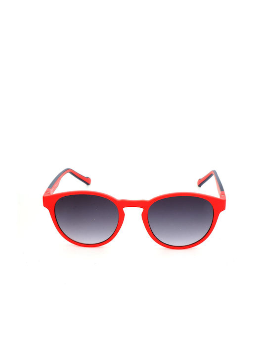 adidas Sunglasses with Red Plastic Frame and Gray Gradient Lens AOR028-053000