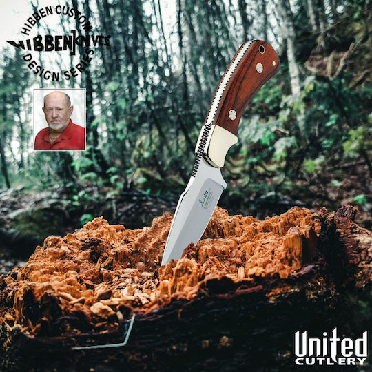 United Cutlery Gil Hibben Μαχαίρι Καφέ σε Δερμάτινη Θήκη