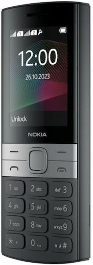Nokia 150 2023 Dual SIM Telefon Mobil cu Butoane (Meniu în Limba Greacă) Negru