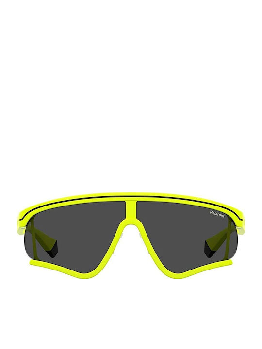 Polaroid Unisex Ochelari De Soare Cu Ramă Din Plastic Galbenă Și Lentile Polarized Gri PLD MSGM2/G 4CWM9