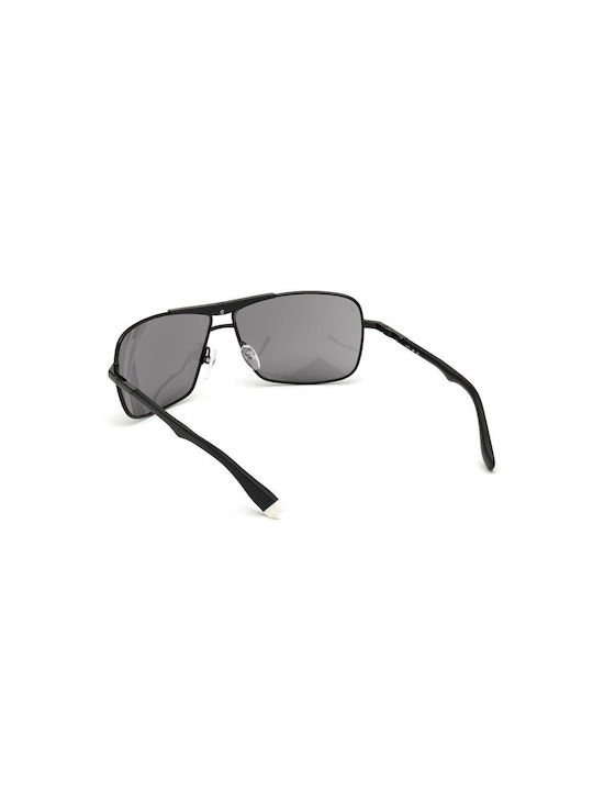 Web Men's Sunglasses with Black Metal Frame and Black Lens WE0280 01A