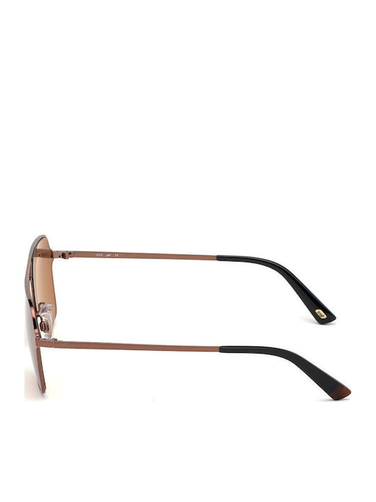 Web Men's Sunglasses with Brown Metal Frame and Brown Lens WE0261 36E