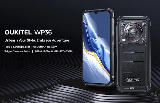 Oukitel WP36 Dual SIM (8/128GB) Ανθεκτικό Smartphone Μαύρο