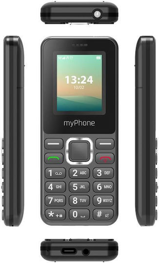 MyPhone 2240 LTE Dual SIM Mobile with Large Buttons Black