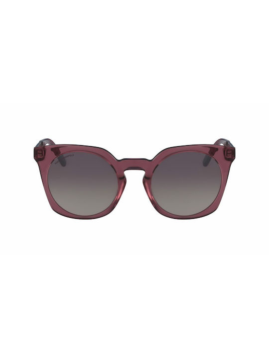 Karl Lagerfeld Women's Sunglasses with Burgundy Frame and Gray Gradient Lens KL947S-132