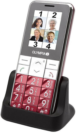 Olympia Lux Dual-SIM Handy mit Großen Tasten Schwarz