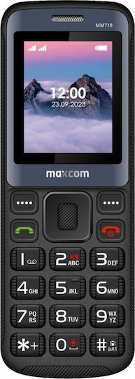 MaxCom MM718L Single SIM Κινητό με Κουμπιά Μαύρο