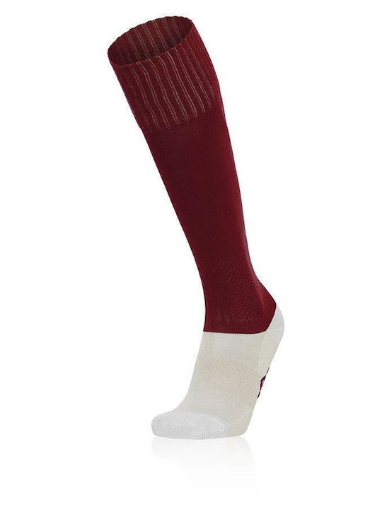 Macron Round Football Socks Red 1 Pair