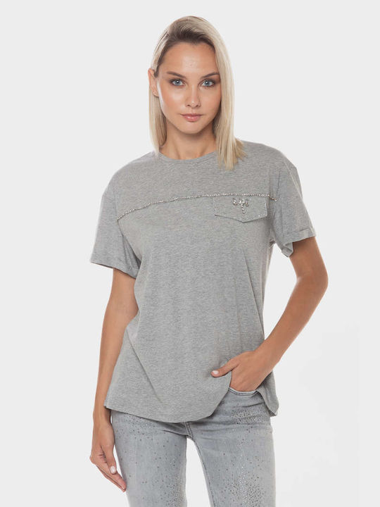 Liu Jo T-Shirt Gray WF4034J6308-N9931