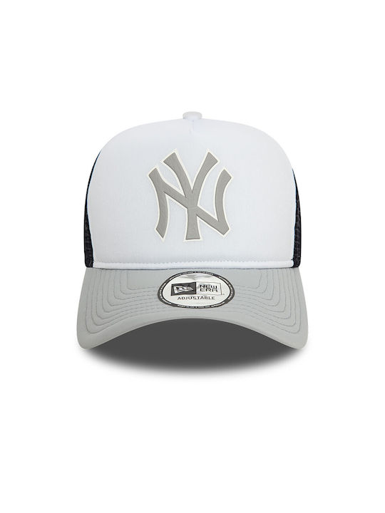 New Era Mlb Logo Trucker Cap Gray