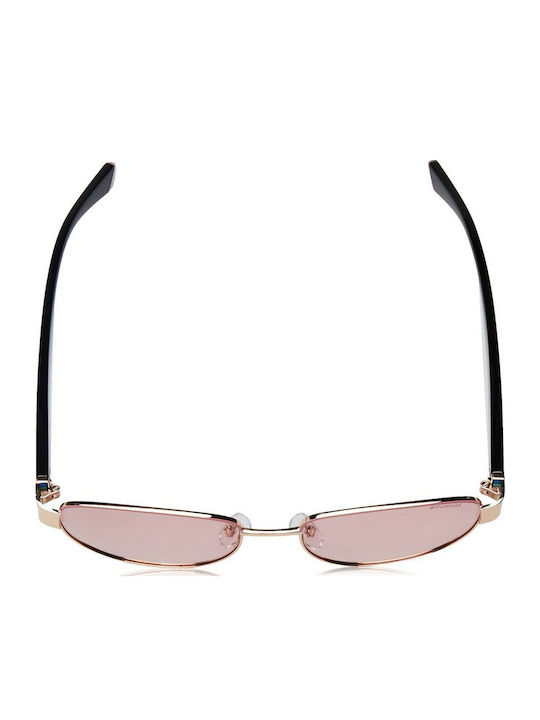 Polaroid Unisex Sonnenbrille mit Rosa Metall Gestell und Rosa Polarisiert Linse PLD6123S-EYR
