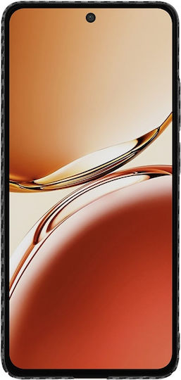 Techsuit Carbonite Fibershell Umschlag Rückseite Schwarz (Oppo Reno12 F 4G, Oppo Reno12 F 5G, Oppo Reno12 FS)