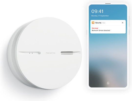 Pachet Netatmo Homekit cu Senzor Inteligent de Monoxid de Carbon și Senzor Inteligent de Fum