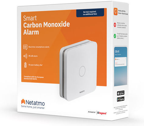 Pachet Netatmo Homekit cu Senzor Inteligent de Monoxid de Carbon și Senzor Inteligent de Fum