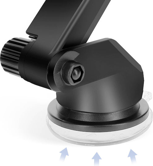 Avizar Car Mobile & Tablet Mount Smartphone Extendable Arm Suction Cup Mount Black