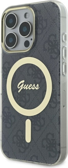 Guess IML Umschlag Rückseite Kunststoff / Silikon Schwarz (iPhone 17 Pro / iPhone 16 Pro)