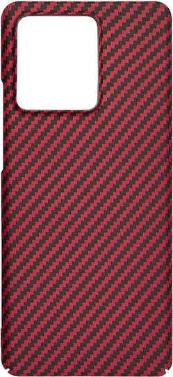 Techsuit Carbonite Fibershell Back Cover Red (Motorola Edge 40)