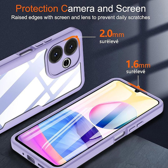 Techsuit Colorverse 360 Vollschutz Silikon Schwarz (Samsung Galaxy A16 - Techsuit)