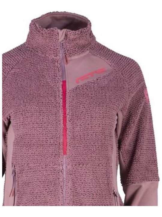 GTS Moda Italia Women's Cardigan with Zipper Plum