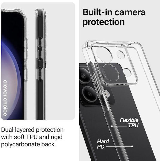 Crong Back Cover Πλαστικό Διάφανο (Motorola Edge 40 Pro)