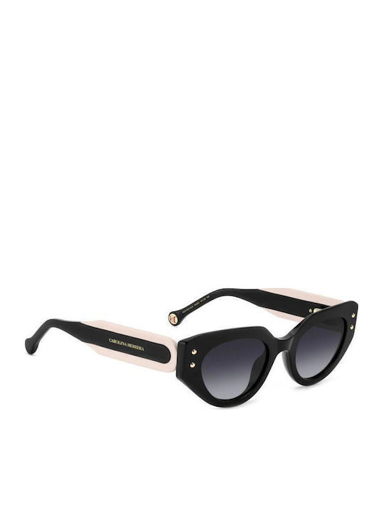 Carolina Herrera Women’s Sunglasses with Black Horn-Rimmed Frame and Grey Gradient Lens HER 0221/G/S 3H2/9O