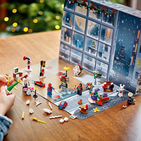 LEGO Super Heroes Spider-Man Advent Calendar 2024 for Ages 7+ 246 Pieces
