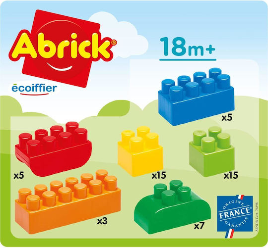 Ecoiffier Cuburi De Construit Cutie Cu Model Cățeluș Pentru 1.5+ Ani 50 Bucăți