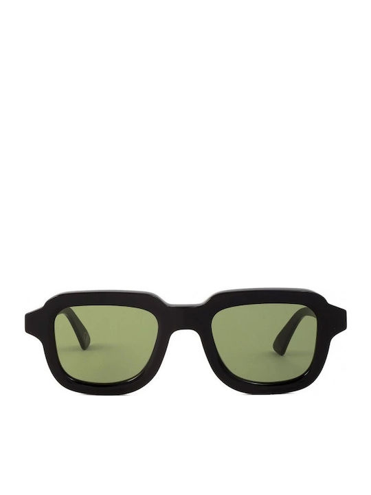 Retrosuperfuture Lazarus Unisex Sunglasses with Black Plastic Frame and Green Lens RETROSUPERFUTURE-LAZARUS