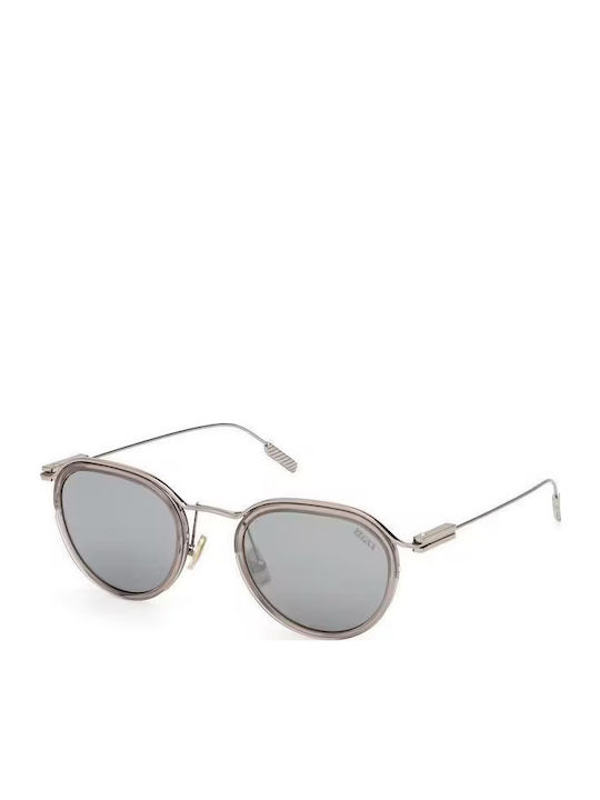 Zegna Γυαλιά Ηλίου Γκρι με Mixed Σκελετό Zegna Γυαλιά Ηλίου Γκρι με Mixed Σκελετό
