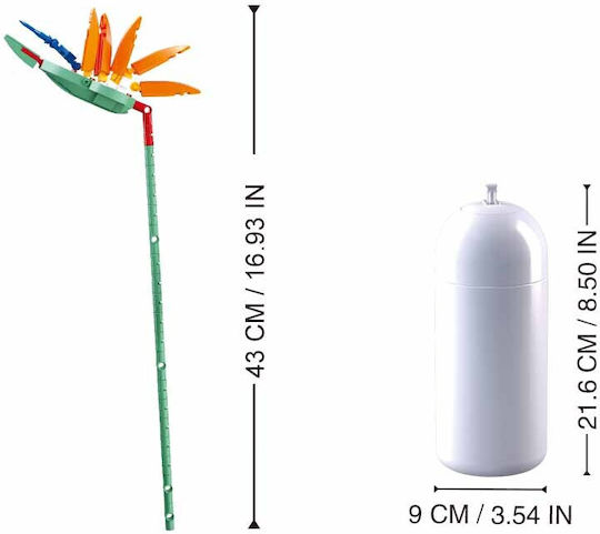 Sluban Building Blocks Pleyerid Flower of the Crane Strelitzia Reginae for 10+ Years 140 Pieces