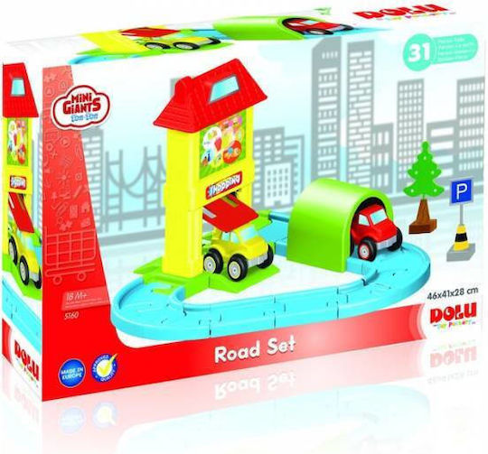 Zita Toys Конструктори Dolu Mini Giants Road Set за 1.5+ Години 31 Бройки