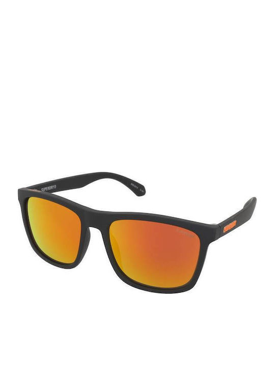 Superdry Sunglasses Μαύρα with Acetate Frame & Orange Lens Superdry Sunglasses Μαύρα with Acetate Frame & Orange Lens